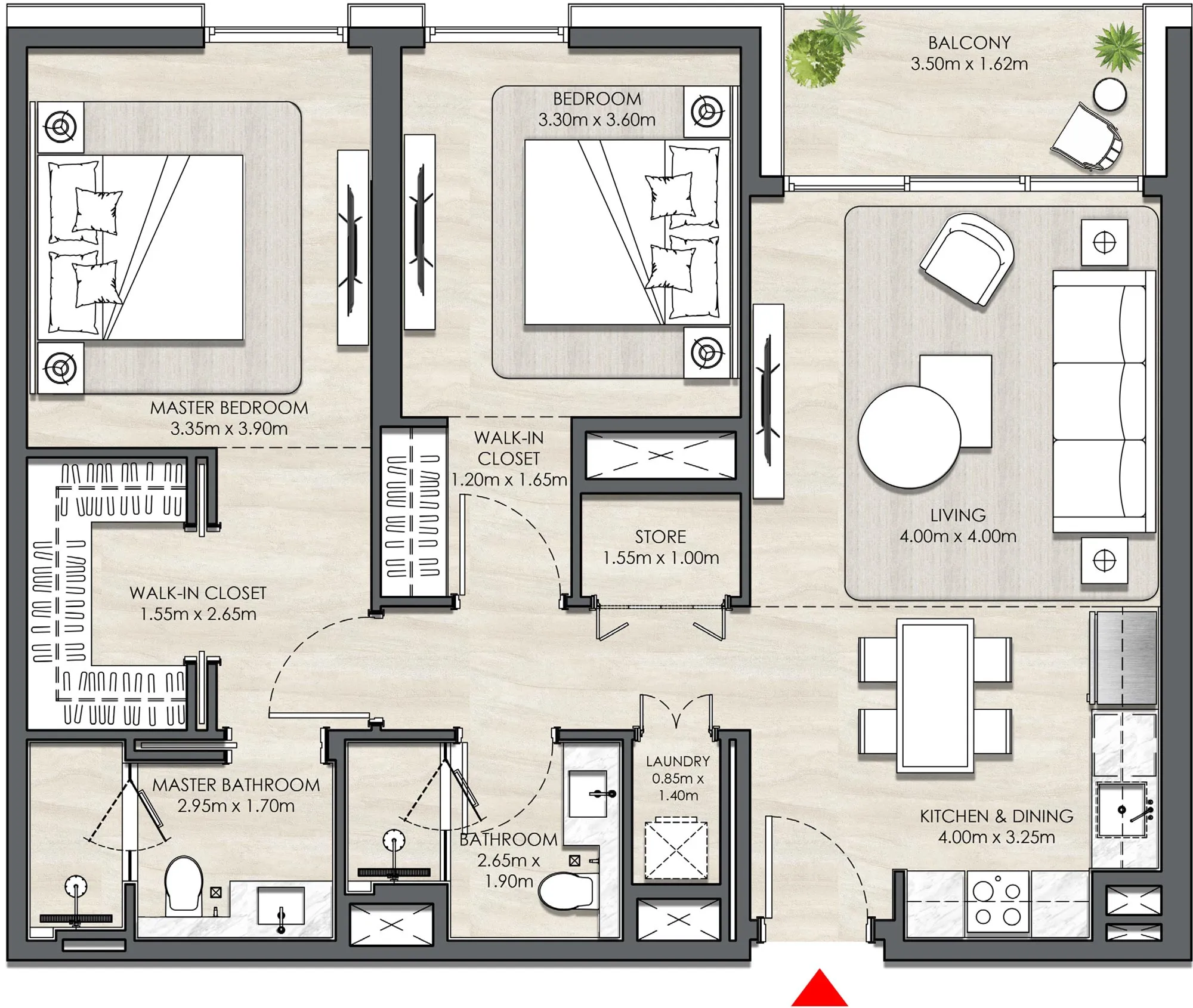 2 Bedroom Unit